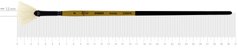 Кисть Amber 2306FN, №8, щетина, веерная, длинная ручка, Rosa