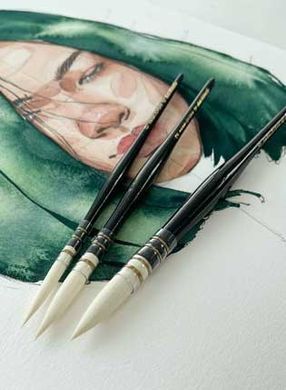 Кисть Kagalovska by da Vinci Black & White Signature Edition 11492 с французским креплением №0