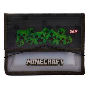 Пластиковая папка для тетрадей Yes Minecraft Creepers В5 на резинке