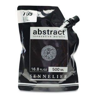 Краска акриловая Sennelier Abstract, Марс черный №759, 500 мл, дой-пак