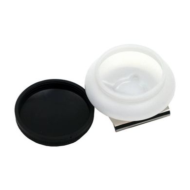 Маслёнка одинарная, пластиковая с крышкой, d:4,5х1,7 см, D.K.ART & CRAFT