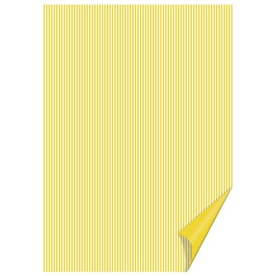 Папір з малюнком Лінійка, 21х31 см, 200г/м², двосторонній, жовтий , Heyda