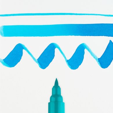 Кисть-ручка Ecoline Brushpen (522), Бирюзовая синяя, Royal Talens