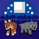 Картина за номерами Minecraft Вовки, 25х25 см, LED підсвітка, Santi 4823091922763 зображення 1 з 3