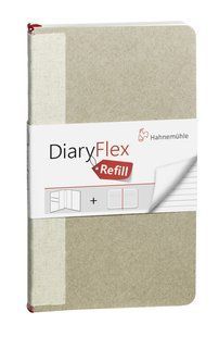 Блокнот для набросков и записей DiaryFlex, 18,2x10,4 см, 100 г/м&sup2;, 80 листов, в съемной обложке, в линию, Hahnemuhle