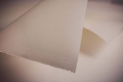Бумага гравюрная с оттиском логотипа и названия компании Etching Board, 53x78 см, 300 г/м², лист, матовая, гладкая, Hahnemuhle