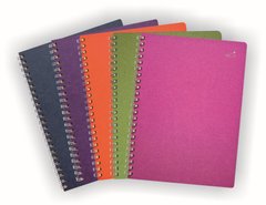 Блокнот кольоровий на спіралі А5, 14,8х21 см, 80 г/м2, 5 кольорових секторів, 75 аркушів, Smiltainis