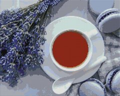Алмазна мозаїка Лавандовий чай, 40x50 см, Brushme