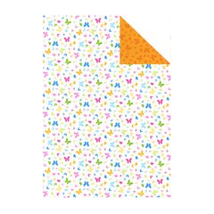 Бумага с рисунком Бабочки А4, 21x29,7 см, 300г/м², двусторонняя, белая, Heyda