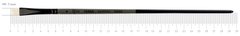 Пензель Terra 1608A, №4, cинтетика, кутовий, довга ручка, Rosa