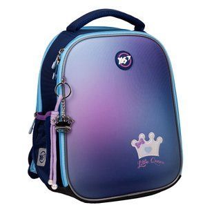 Рюкзак шкільний, каркасний H-100 Little Queen, мультиколір, Yes