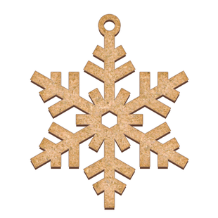 Заготовка для декорирования, Снежинка 1 №295, 10,5x13х0,3 см, МДФ, Fabrika Decoru