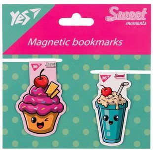Набор закладок магнитных Sweet Cream Cake, 2 штуки, Yes