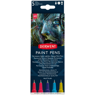 Набір кольорових ручок Paint Pen PALETTE №3, 5 штук, Derwent