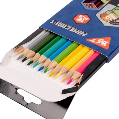 Набор цветных карандашей Minecraft, 24 цвета, 12 штук, YES
