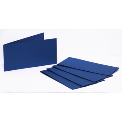 Набор заготовок для открыток №4, 15,5х15,5 см, 220 г/м², темно-синий, 5 штук, ROSA TALENT