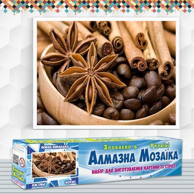 Алмазная вышивка Ароматный Кофе С Пряностями 50х30 см