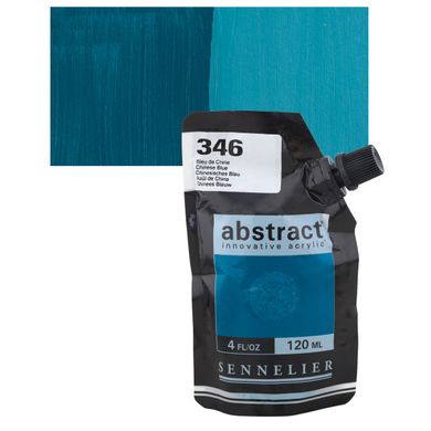 Фарба акрилова Sennelier Abstract, Синій китайський №346, 120 мл, дой-пак