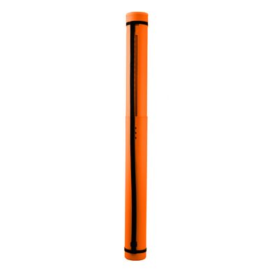 Тубус для бумаги, раздвижной, пластик, диаметр 8,5 см, длина 65-110 см, оранжевый, Santi