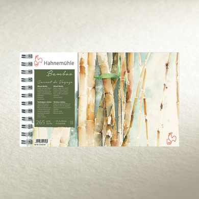 Альбом на спіралі Bamboo Carnet de Voyage, 15,3x25 см, 265 г/м², 15 аркушів, Hahnemuhle