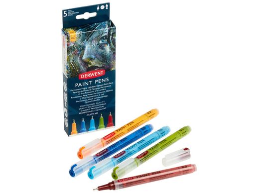 Набор цветных ручек Paint Pen PALETTE №3, 5 штук, Derwent