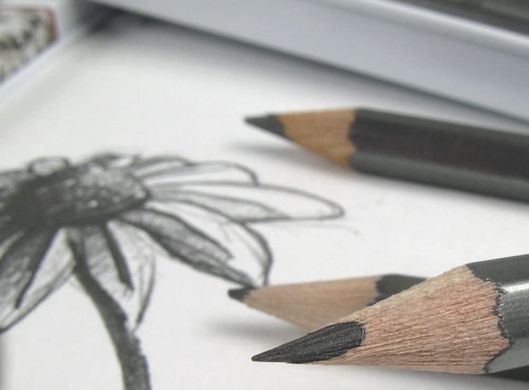 Набор графитных карандашей Graphic Designer Soft, 4 штуки, Derwent