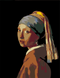 Картина за номерами акриловими фарбами Дівчина з перловою сережкою, ROSA START 4823098507376 зображення 1 з 2
