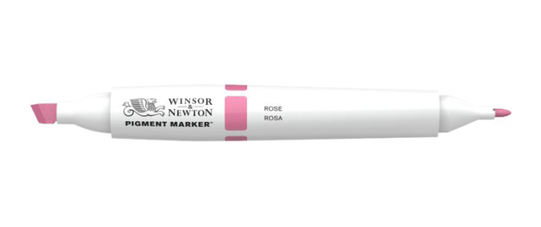 Маркер двусторонний, Pigment marker, (021) Розовый, Winsor & Newton