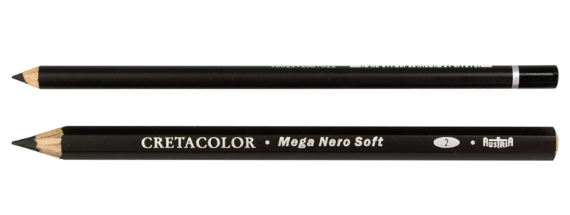 Олівець для рисунку MEGA Неро, середній, Cretacolor