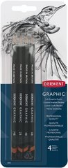 Набір графітних олівців Graphic Designer Soft, 4 штуки, Derwent