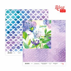 Бумага для скрапбукинга Floral Poem №17,30,48x30,48 см, 200г/м², двусторонняя, ROSA TALENT