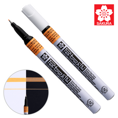 Маркер Pen-Touch Оранжевый, флуоресцентный, тонкий (EXTRA FINE) 0.7мм, Sakura