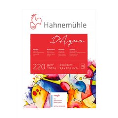 Бумага акварельная Hahnemuhle D’Aqua 220 г/м² Rough, 17х24 см, 30 листов, склейка