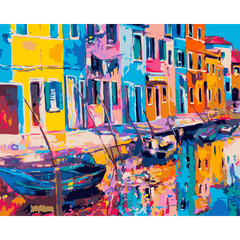Картина по номерам Радужная Венеция, 40х50 см, Santi