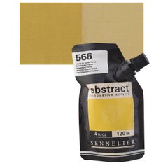 Краска акриловая Sennelier Abstract, Неаполитанский желтый темный №566, 120 мл, дой-пак
