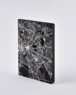 Блокнот Nightflight L Light, Berlin Silver, 16,5х22 см, 120 г/м&sup2;, 88 листов, Nuuna