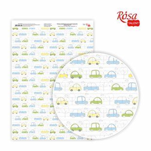 Бумага дизайнерская Sweet Boy №5, А4, 21x29,7 см, 250г/м&sup2;, односторонняя, глянцевая, ROSA TALENT