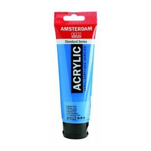 Краска акриловая AMSTERDAM, (572) Первичный циановый, 120 мл, Royal Talens