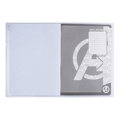 Тетрадь А4, 48 листов в клетку, в пластиковой папке с рисунком Marvel Avengers, YES