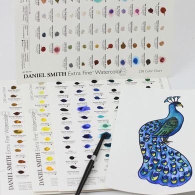 Дот-карта акварельних фарб Daniel Smith, 238 кольорів