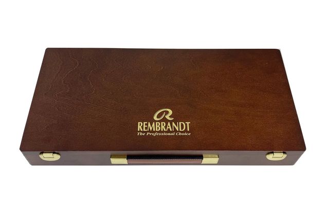Набір акрилових фарб Rembrandt Professional, дерев'яний пенал, 15 туб, Royal Talens