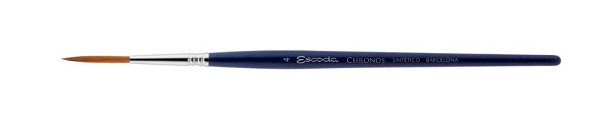 Пензель круглий Escoda Chronos синтетика+колонок ригер лайнер №4