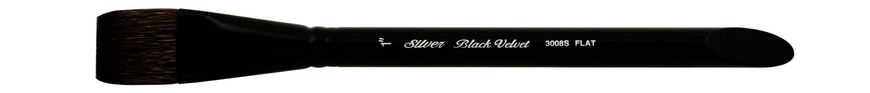 Кисть Silver Brush Black Velvet 3008S белка+синтетика плоская №1