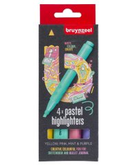 Набір маркерів Highlighter Pastel 4 кол, Bruynzeel