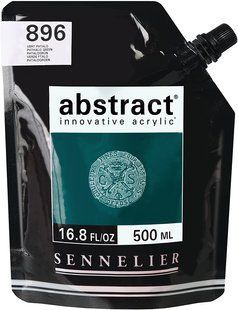 Фарба акрилова Sennelier Abstract, Зелений ФЦ №896, 500 мл, дой-пак