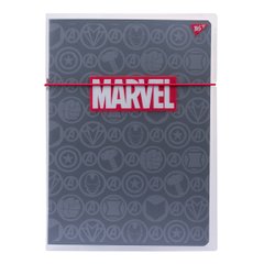 Зошит А4, 48 листів в клітинку, в пластиковій папці з малюнком Marvel Black, YES