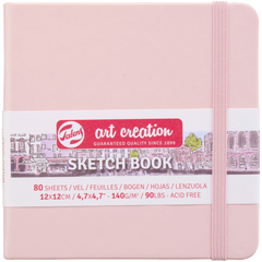 Блокнот для графики Talens Art Creation, 12х12 см, 140 г/м2, 80 листов, бледно-розовый, Royal Talens