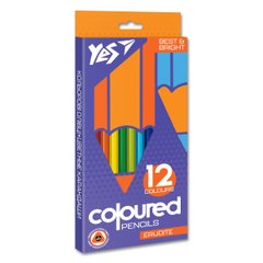 Набор цветных карандашей Erudite, 12 цветов, YES