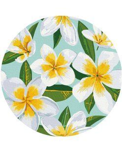 Картина за номерами Плюмерія, розмір M, 30 см, Brushme