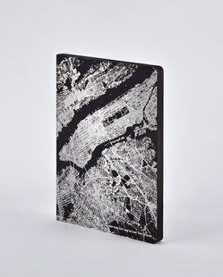 Блокнот Nightflight L Light, NYC Silver, 16,5х22 см, 120 г/м&sup2;, 88 листов, Nuuna